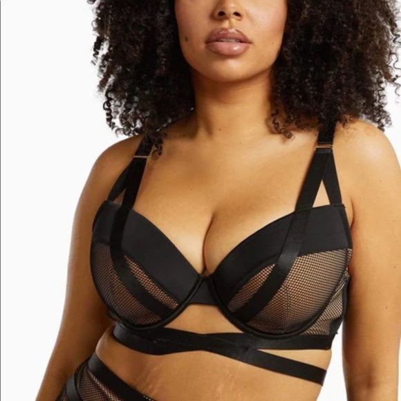 GabiFresh x Playful Promises Brooklyn Fishnet Bra - Picture 2 of 4